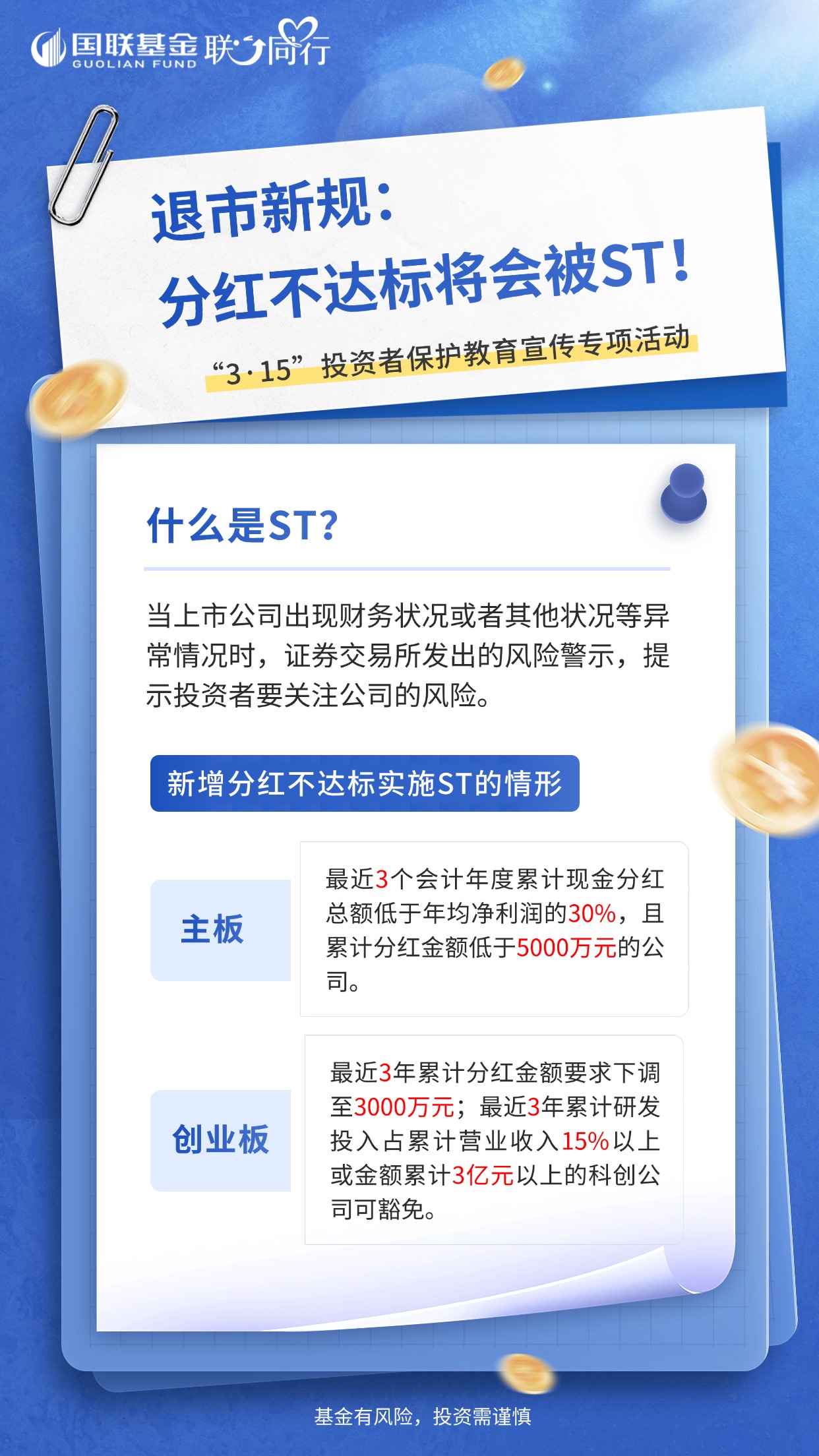分红不达标将会被ST